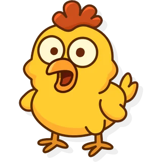 Erschrockenes Huhn â Chicken Banana