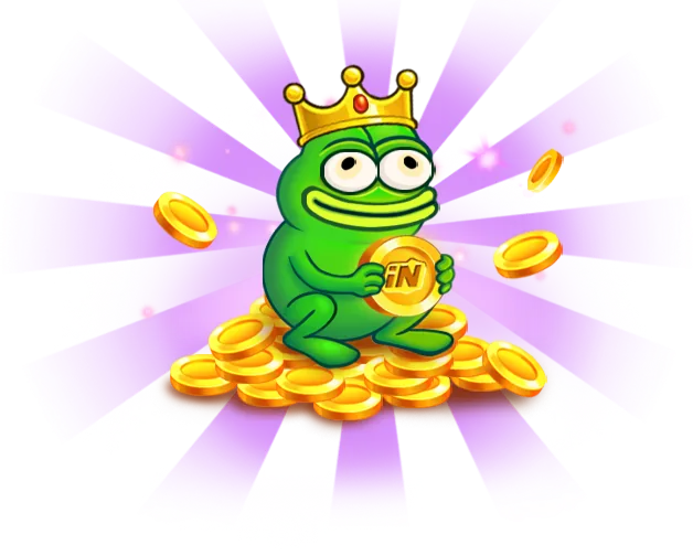 Bonusszene: Frosch mit Geldregen.