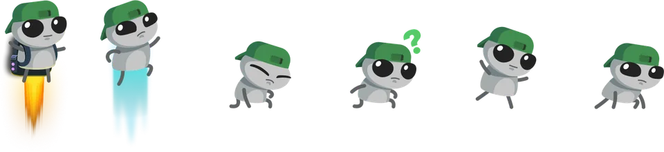 Die Sprungsequenz des Pandas.