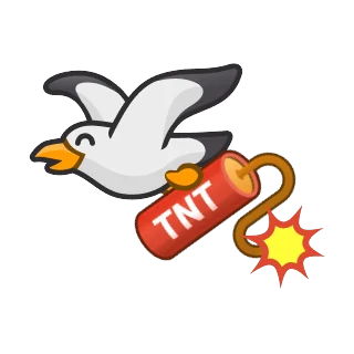 Möwe mit TNT – Pengu Sport