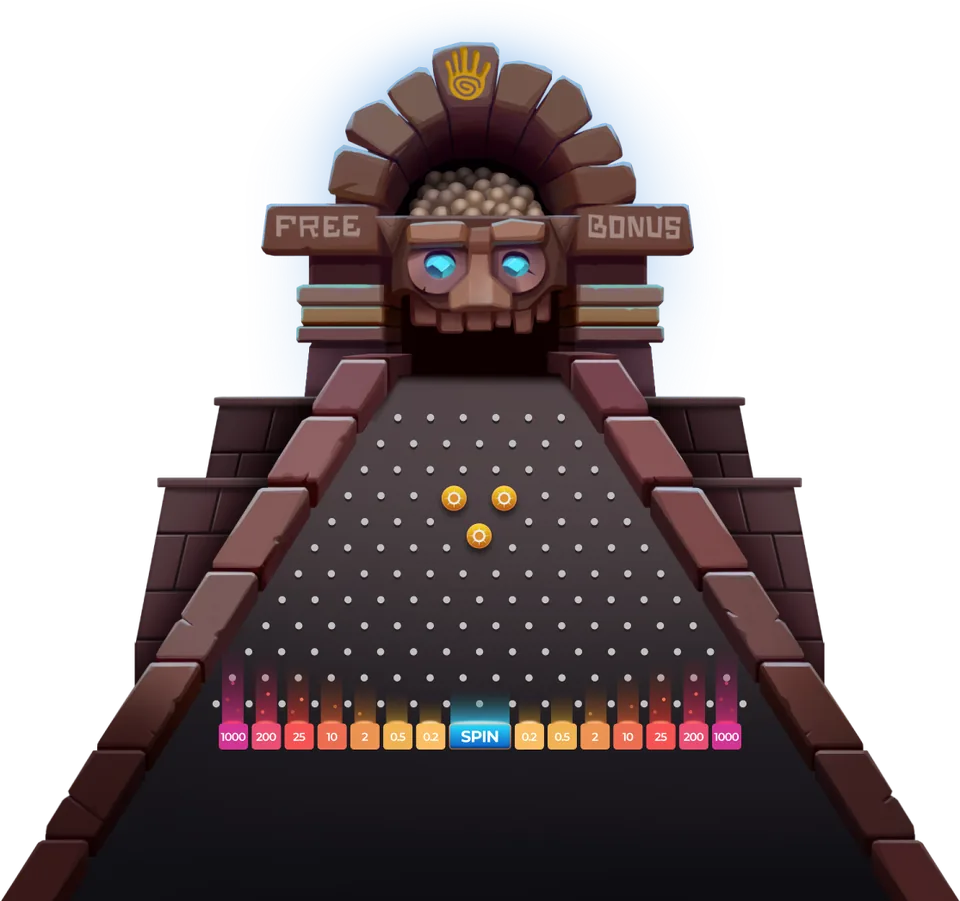 Das Standard-Board mit Multiplikatoren am Fuß der Pyramide.