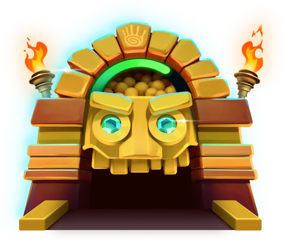 Das Azteken-Tor – Eingang zur Bonusrunde.